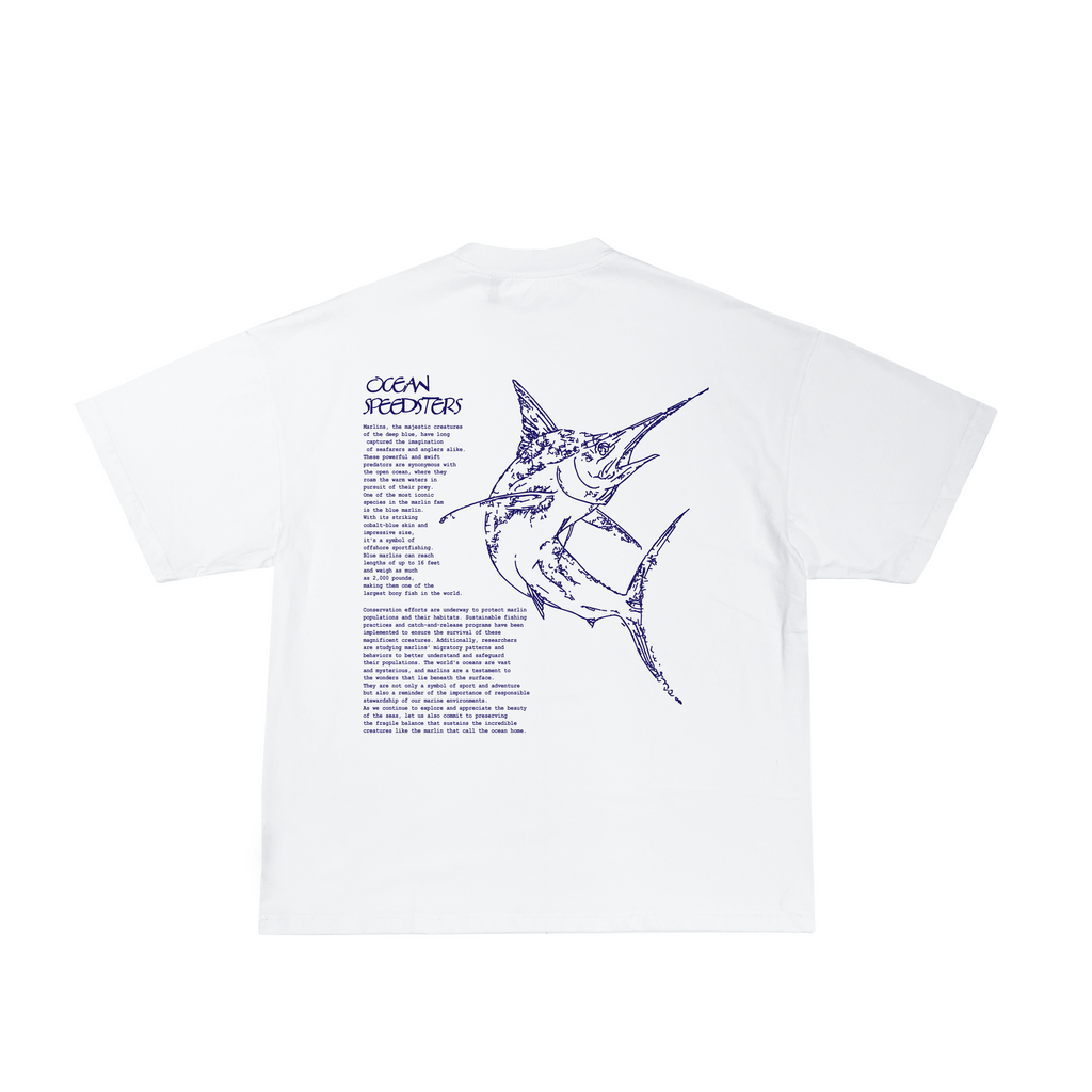 Camiseta Blanca Oversize Marlin
